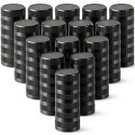 Caps for Empty Juice Bottles 100pcs Black 38mm Plastic Lids Rozer-0