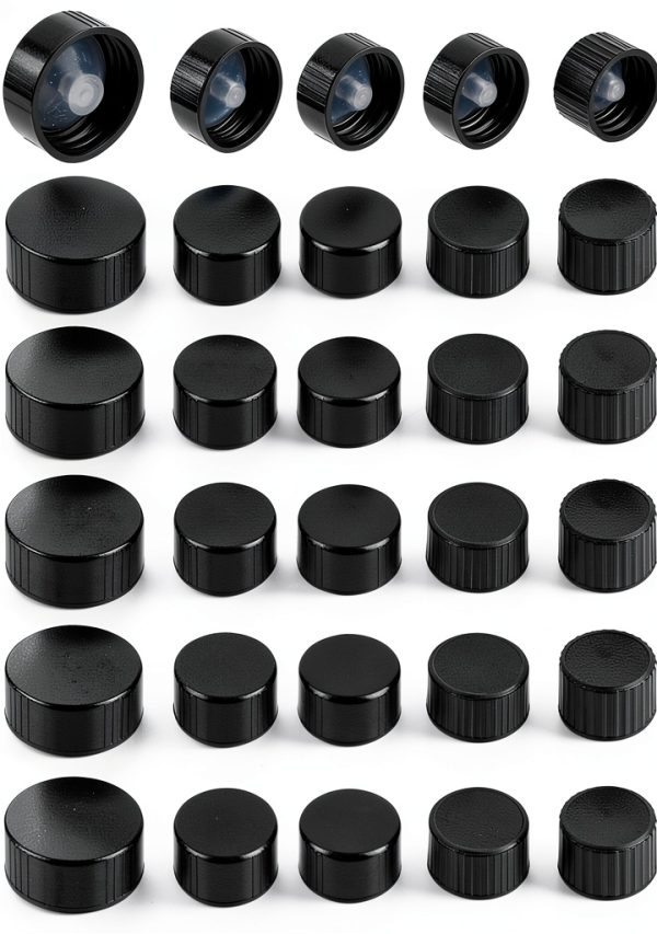 OLYCRAFT Phenolic Resin Bottle Caps 30pcs Multi‑Size Set for Lab-0