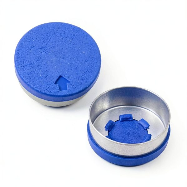 20mm Flip Off Caps LabZhang Blue Plastic Aluminum Vial Seals 100pcs-2