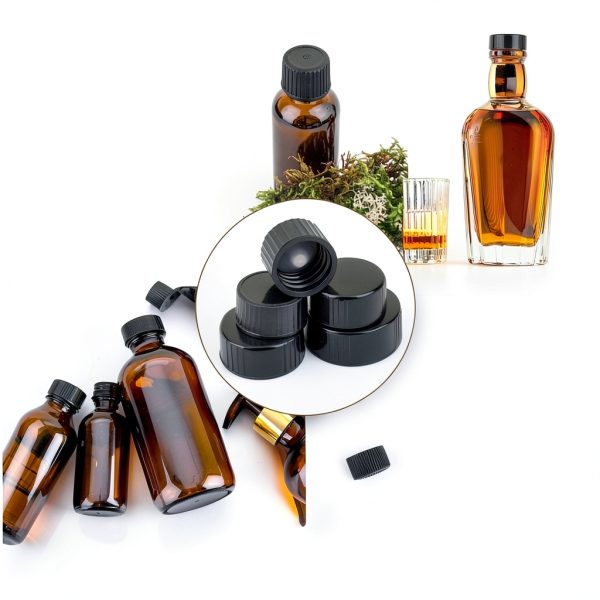 OLYCRAFT Phenolic Resin Bottle Caps 30pcs Multi‑Size Set for Lab-5