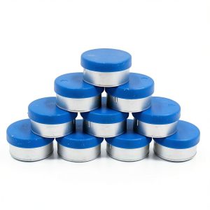 20mm Flip Off Caps LabZhang Blue Plastic Aluminum Vial Seals 100pcs-0