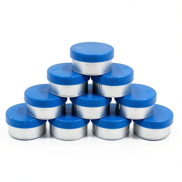 20mm Flip Off Caps LabZhang Blue Plastic Aluminum Vial Seals 100pcs-0