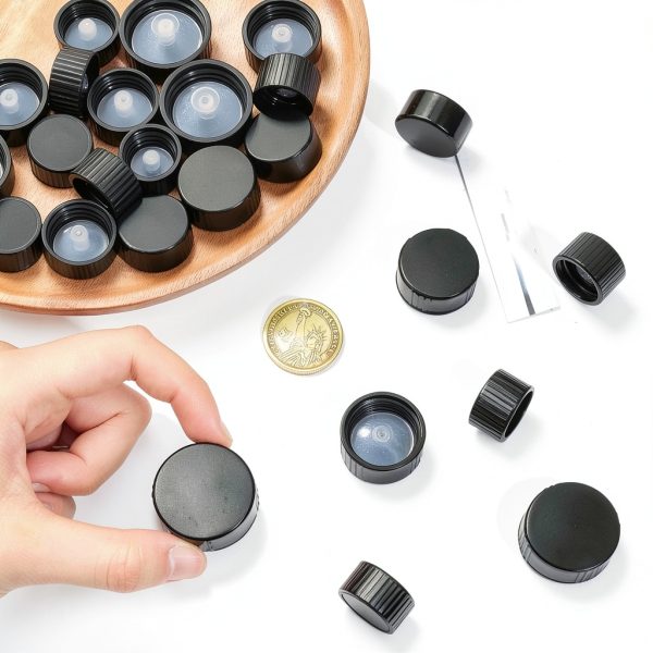 OLYCRAFT Phenolic Resin Bottle Caps 30pcs Multi‑Size Set for Lab-2