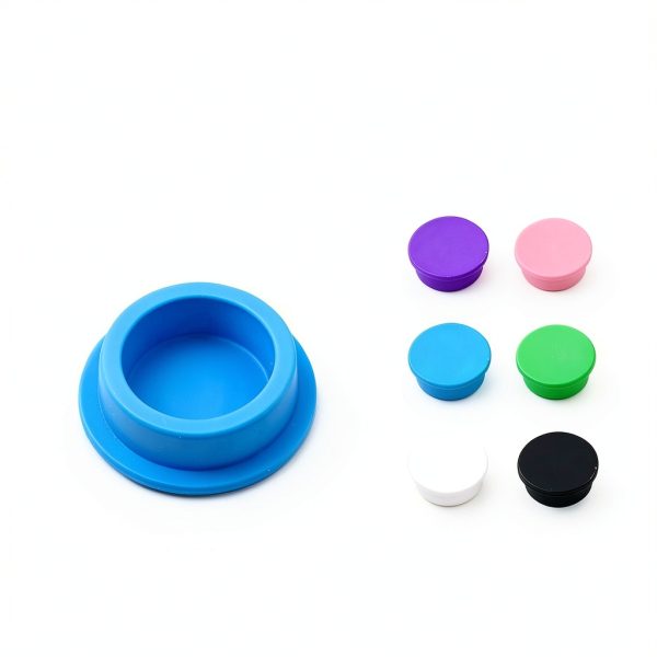 3ml Vial Caps 12 Pack Leakproof Silicone Covers by Ryetvok - 6 Colors-1