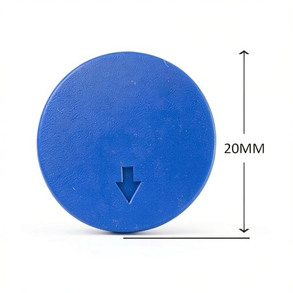 20mm Flip Off Caps LabZhang Blue Plastic Aluminum Vial Seals 100pcs-1