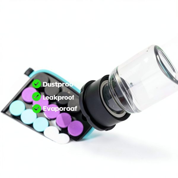 MIMORE Vial Caps 16-Pack 3ml Reusable Silicone Color‑Coded Lab Caps-1