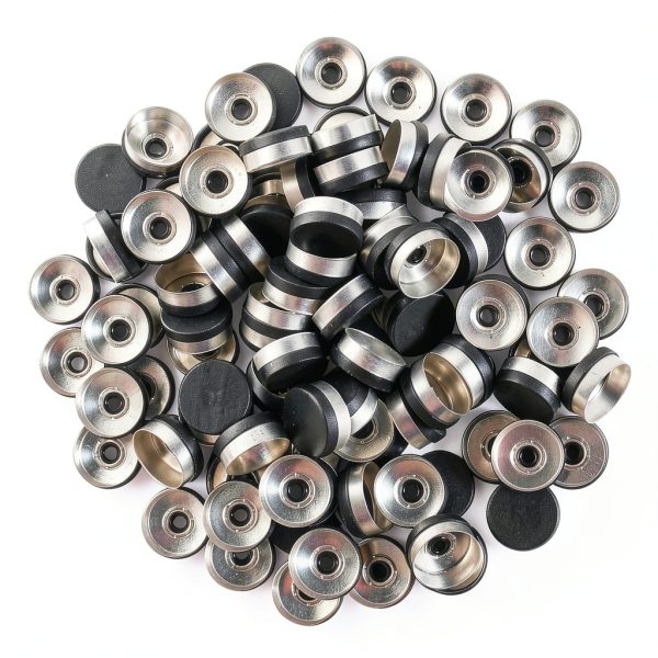 20mm Black Flip Top Caps by Chudeng – 100pcs Aluminum‑Plastic Caps-1