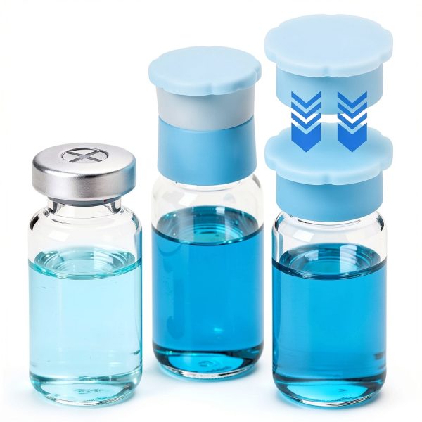 Reusable Glass Vial Caps 16 Pack 3ml Silicone Protective Caps 8 Colors-5