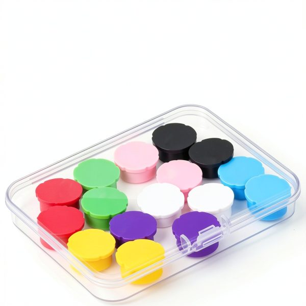 Reusable Glass Vial Caps 16 Pack 3ml Silicone Protective Caps 8 Colors-4
