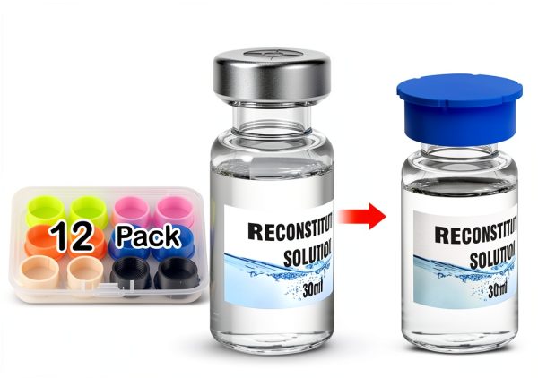 30ml Vial Caps 12 Pack Leak‑Proof Dust‑Resistant Lids WJCJTJL-0