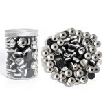 20mm Black Flip Top Caps by Chudeng – 100pcs Aluminum‑Plastic Caps-0