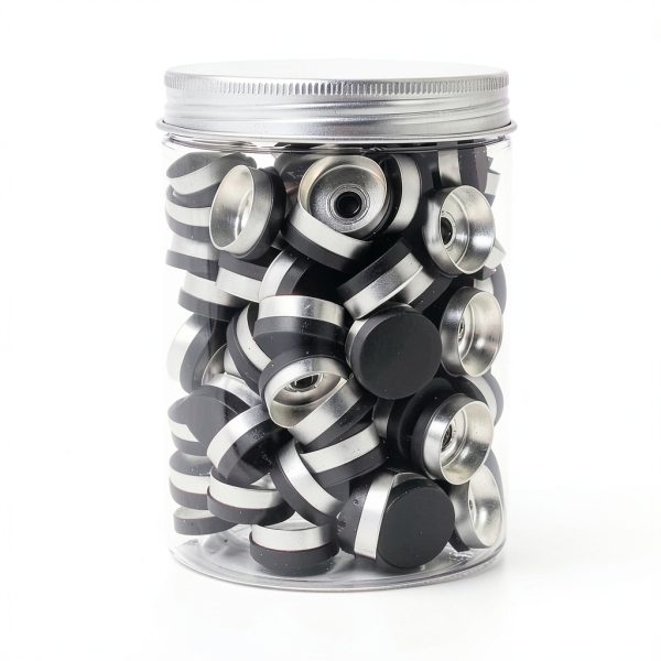 20mm Black Flip Top Caps by Chudeng – 100pcs Aluminum‑Plastic Caps-2