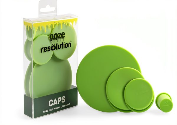ResOlution Caps Green Caps for Glass Pipes Tight Seal Odor Proof-0