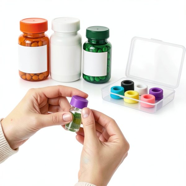 Reusable Vial Caps Mazentrix 12 Pack Leak‑Proof Color‑Coded Caps-6
