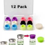 Reusable Vial Caps Mazentrix 12 Pack 6-Color Leak-Proof Silicone Caps-0